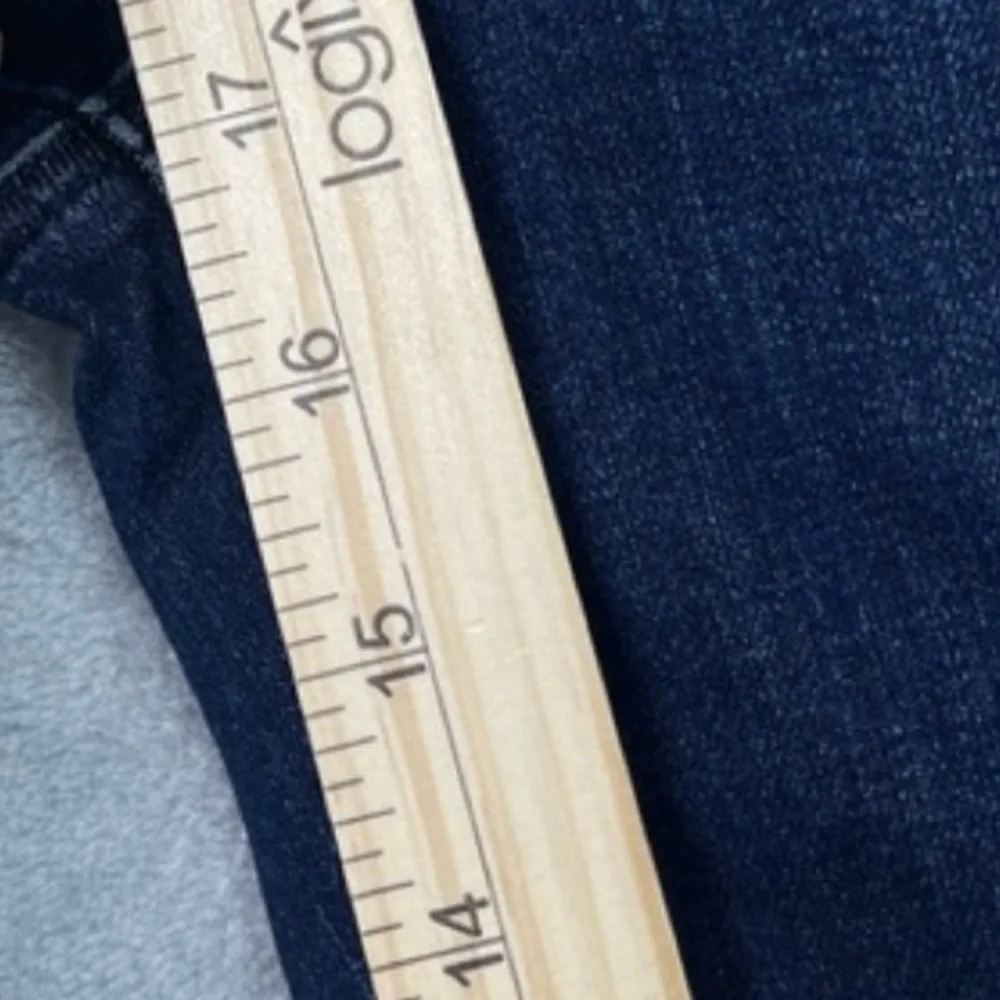J. Brand Alana High Rise Crop Skinny Pants Dark Denim Raw Hem - Size 27